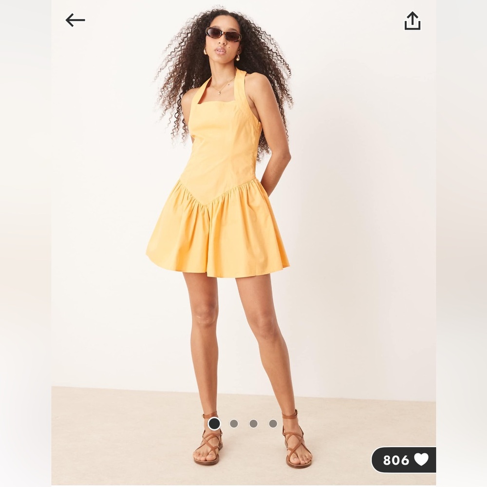 ASOS Sunny Yellow Mini Dress